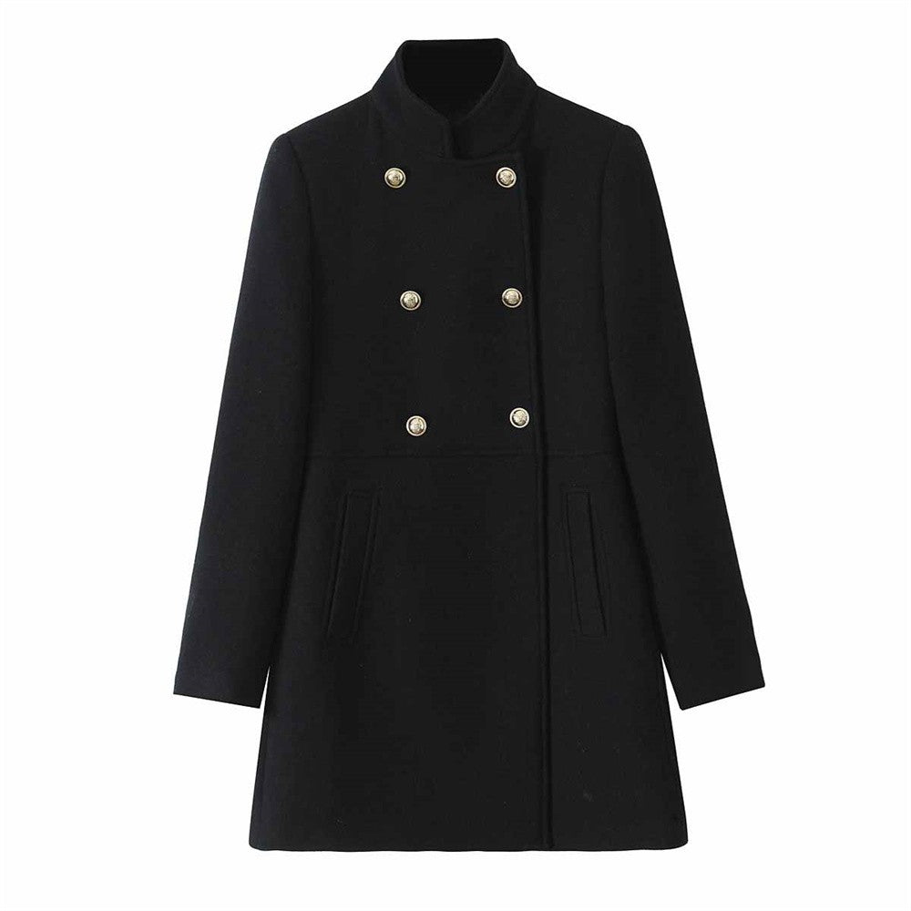 Autumn/Winter New Product Fashion Casual Women's Wear Double breasted Loose Versatile Coat Coat