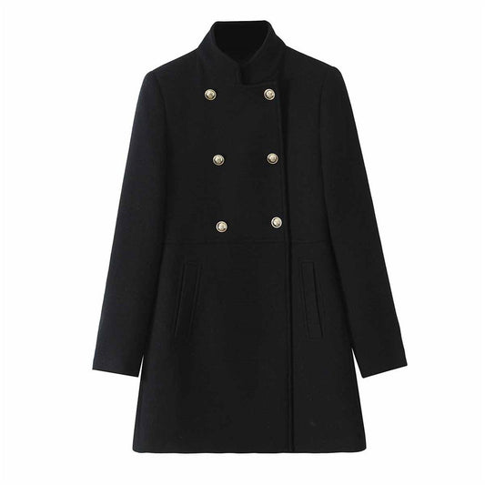 Autumn/Winter New Product Fashion Casual Women's Wear Double breasted Loose Versatile Coat Coat