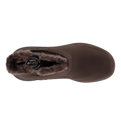 Fitville Men's Boots Winter Wide Version Outdoor Lightweight Snow Boots Men's Waterproof & Non-Slip Thick Warm Thick Fur