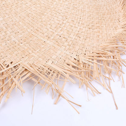 Sun Hat Visor With A Wide Brim Women Summer Beach holiday Ladies Raffia Straw Hat Fringe Fashion Women'S Beach Hats Gorra Hombre