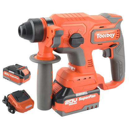 Furadeira de impacto rotativa sem fio Superpan Ferramenta portátil de 20V com bateria para furadeira elétrica