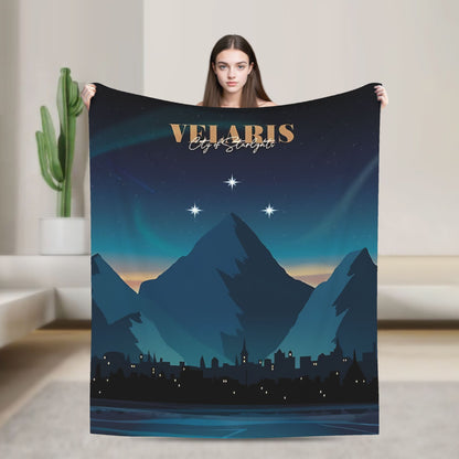 Manta Macia de Viagem Velaris Cidade da Luz Cobertor de Cama Flannel Colcha para Sofá Cadeira Cama Capa Engraçada de Sofá-Cama