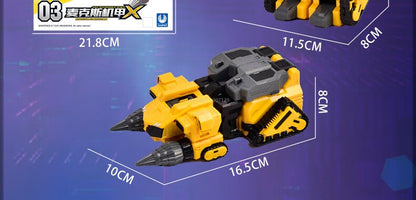 Mini Force Super Dinosaur Power Transformation Robot Toys Action Figures MiniForce X Simulation Car Deformation Airplane Toy