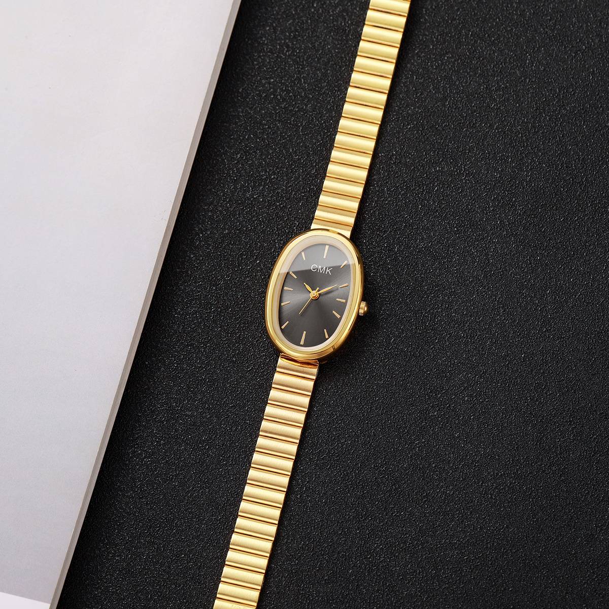 Fashion Oval Dial Women Watches Ultra-thin Strap Analog Quartz Wristwatch Girls Clock Reloj Mujer?Without Box?