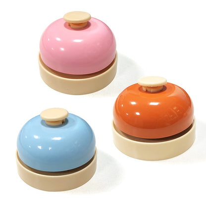Brinquedo Musical Sino de Metal Bebê com Estímulo Auditivo Colorido, Campainha de Mesa, Campainha de Chamada para Jogos, Chamada de Animais de Estimação, Auxílio para Crianças