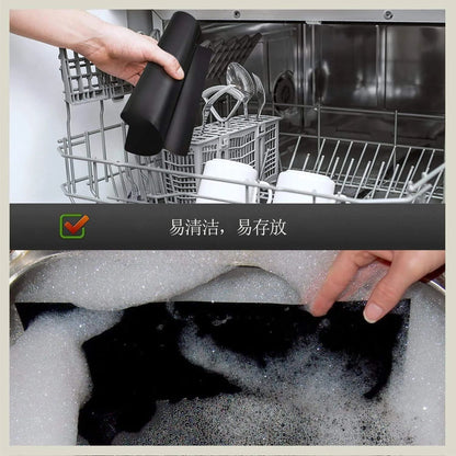 Outdoor Barbecue Mat Boxed Black BBQ Grill Mat Barbecue Baking Non Stick Pad Reusable Cooking Plate Party Mat Tools Accessorie