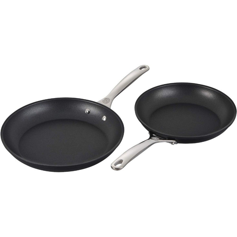 Le Creuset PRO Series Nonstick Cookware Set, 2-Piece (8 & 10 Frying Pans), Gray
