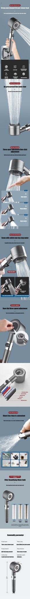 Shower head Shower Filter with Four Modes Bathroom Accessories Head Massage Shower Accessories Shower Knobs Home Furnishings