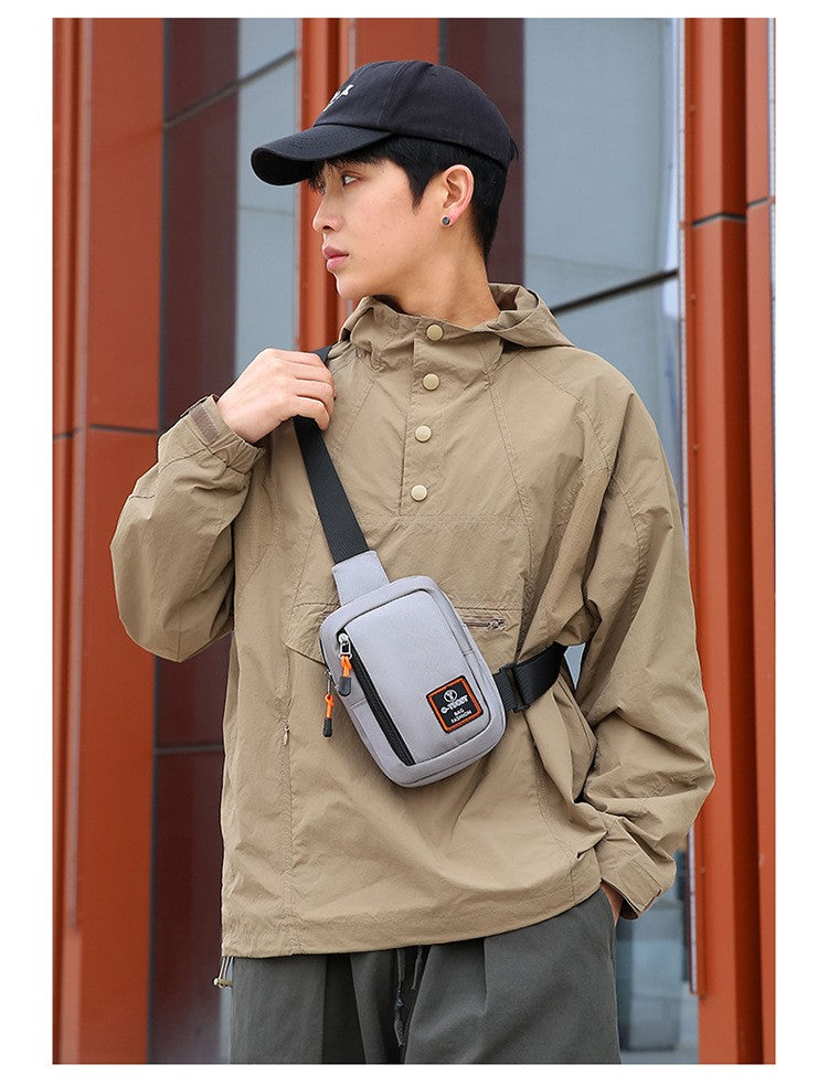 Fashionable Men's Small Shoulder Bag, High-quality and Durable Oxford Cloth Handbag, Portable Crossbody Bag, Flap Mini Waist Bag