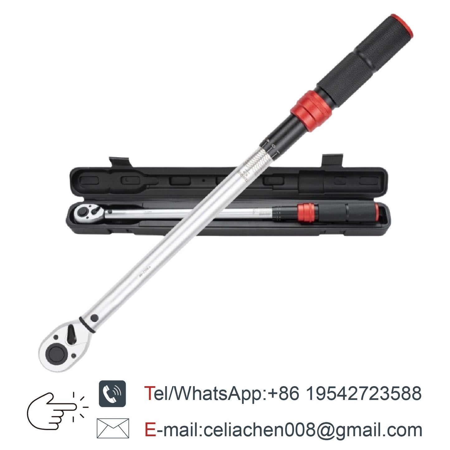 Conjunto de Chaves de Torque Ajustáveis 1/4" 3/8" 1/2" Chave de Torque Catraca Tipo Click Aço CRV Ferramenta de Reparo Industrial para Bicicletas