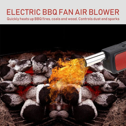 Outdoor Camping Picnic Barbecue Air Blower Portable Handheld Electric BBQ Cooking Fan Air Blower Fire Bellows Tool