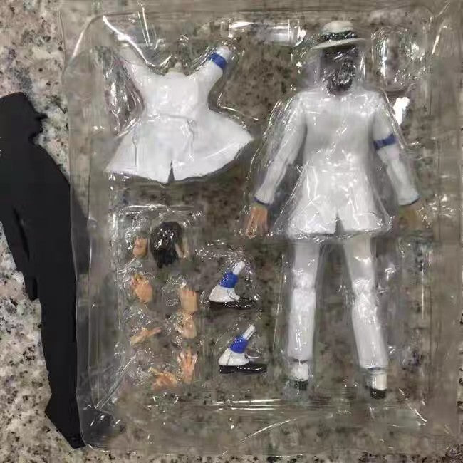 Hot Michael Jackson Smooth Criminal Moonwalk Action Michael Jackson Mj Thriller Joint Movable Figure Model Toys Christmas Gift