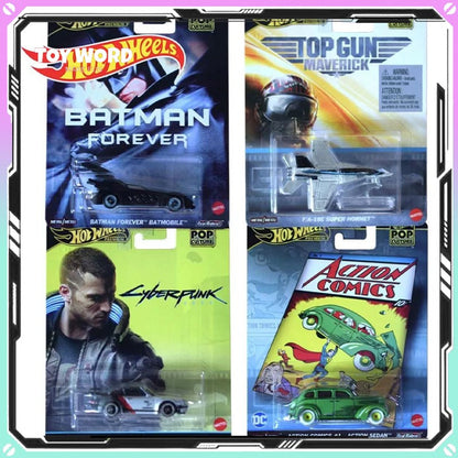 Hot Wheels Cultura de Entretenimento Séries de culturas pop Superman Quadrinhos Batman Porsche 911 F-A carros modelo coleção personalizada presente