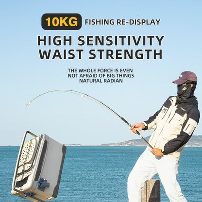 Vara de Pesca de Carretilha e Arremesso Lento ROLLFISH Ocean Boat Jigging Vara de Pesca de Carbono para Isca de Pesca em Água Salgada para Robalo 1.68/1.8/1.98M