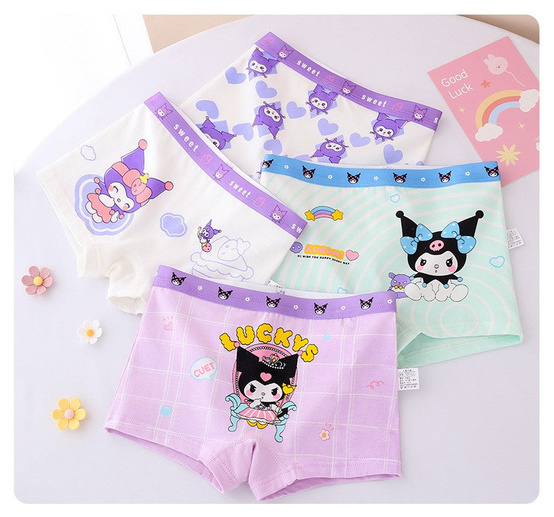 Cueca Boxer Infantil 4 Peças Pokémon para Meninos Algodão Anime U Pouch Bulge Roupa Íntima Desenho Animado Shorts Infantis Fofos Respiráveis Calças Boxer 2-12 Anos