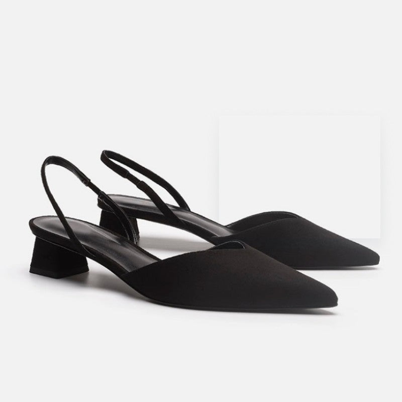 Shoes for Women Hot Sale Slingbacks Women's High Heels Shallow Mouth Office and Career Sexy Slip-on Toe Cap Gladiator Sandals