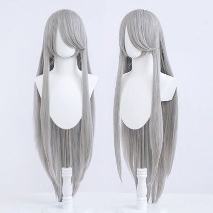 Halloween Cosplay Anime Party Fancy Wig Costume Wig 100cm Long Straight Heat Resistant Synthetic Hair Anime Colored Hair