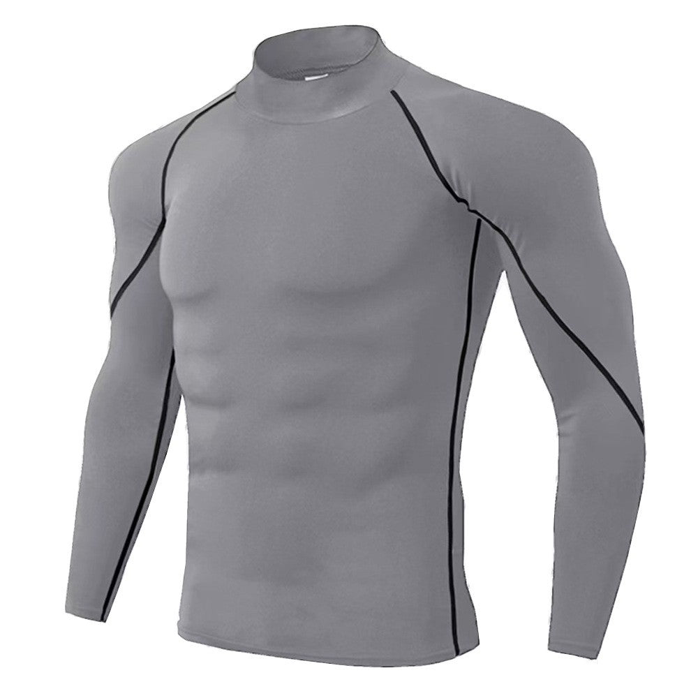 Men's Running Compression T-Shirt Quick Dry Gym Training Fitness Bodybuilding Undershirt Sports Wear Male Compression Tops
