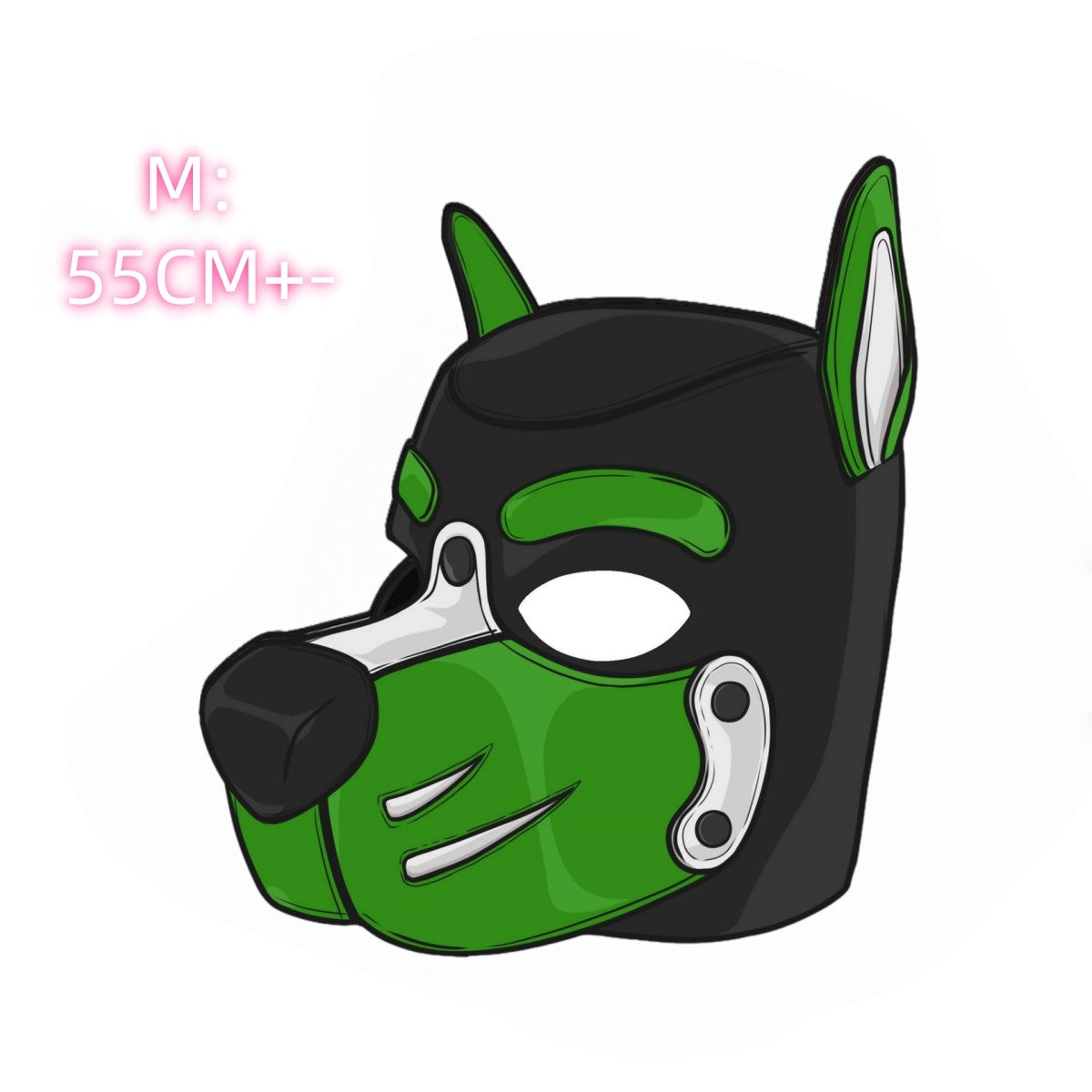 Unisex Sexy Costumes Halloween Party Pupply Play Mask Couples Games Full Face Fetish Masks Hood Latex Open Mouth DogHeadgear New