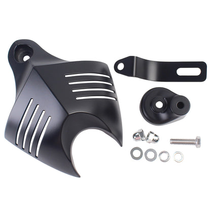 Mptprcycle Capa de buzina dupla preta Cowbell para Harley Big Twins V-Rods 1992-2020