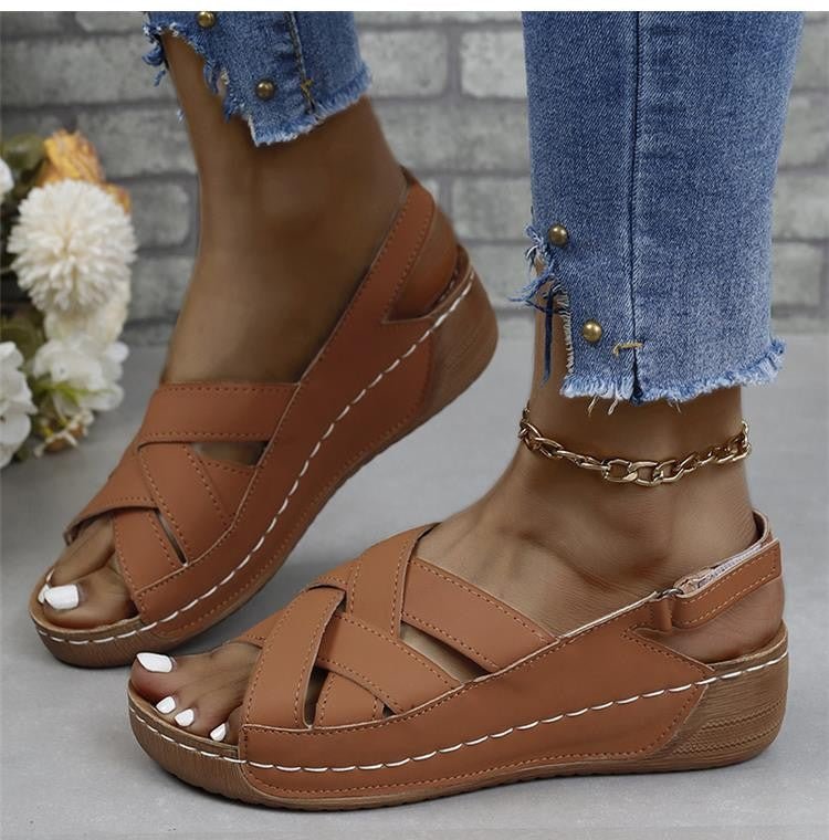 Women Sandals Shoes Summer Beach Shoes Woman Party Sandals For Women Wedge Ladies Shoes Non-Slip Footwear Women Sandal Female