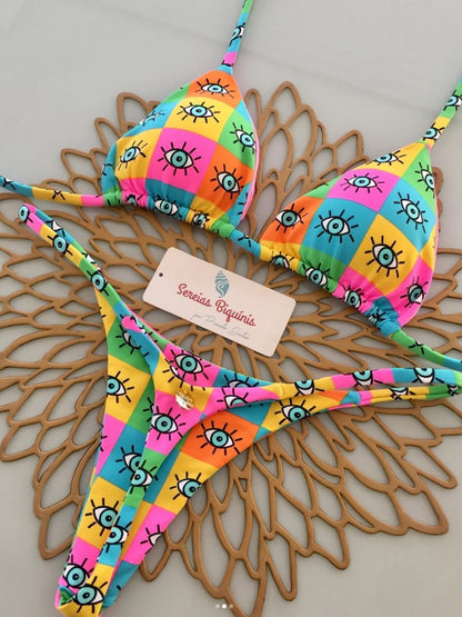 Micro Bikinis 2025 Women Swimsuit New Sexy Swimwear Halter Bikini Set Brazilian Biquini Female Thong Beachwear Party Wear