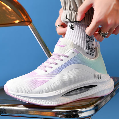 Ultra Light Comfortable Men's Sports Training Shoes Men’s Running Shoes Breathable Thick Sole Shock-absorbing Marathon Sneakers