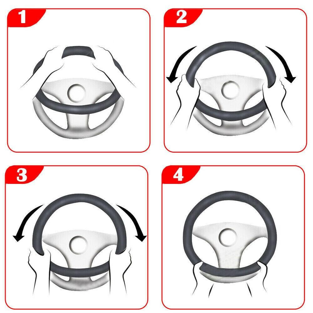 Car Steering Wheel Cover Leather Covers For Renault Clio Megane 4 3 2 Scenic Duster Fluence Laguna Kangoo Auto Decor Accessories