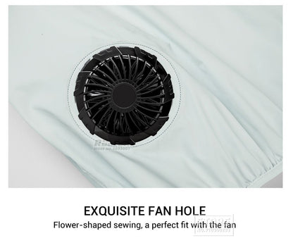 2024 Cool Vest Wearable Cooling Fan Vest Air-conditioned Clothes Cooling 13 Hours for High Temperature Work Fishing Vest Hiking