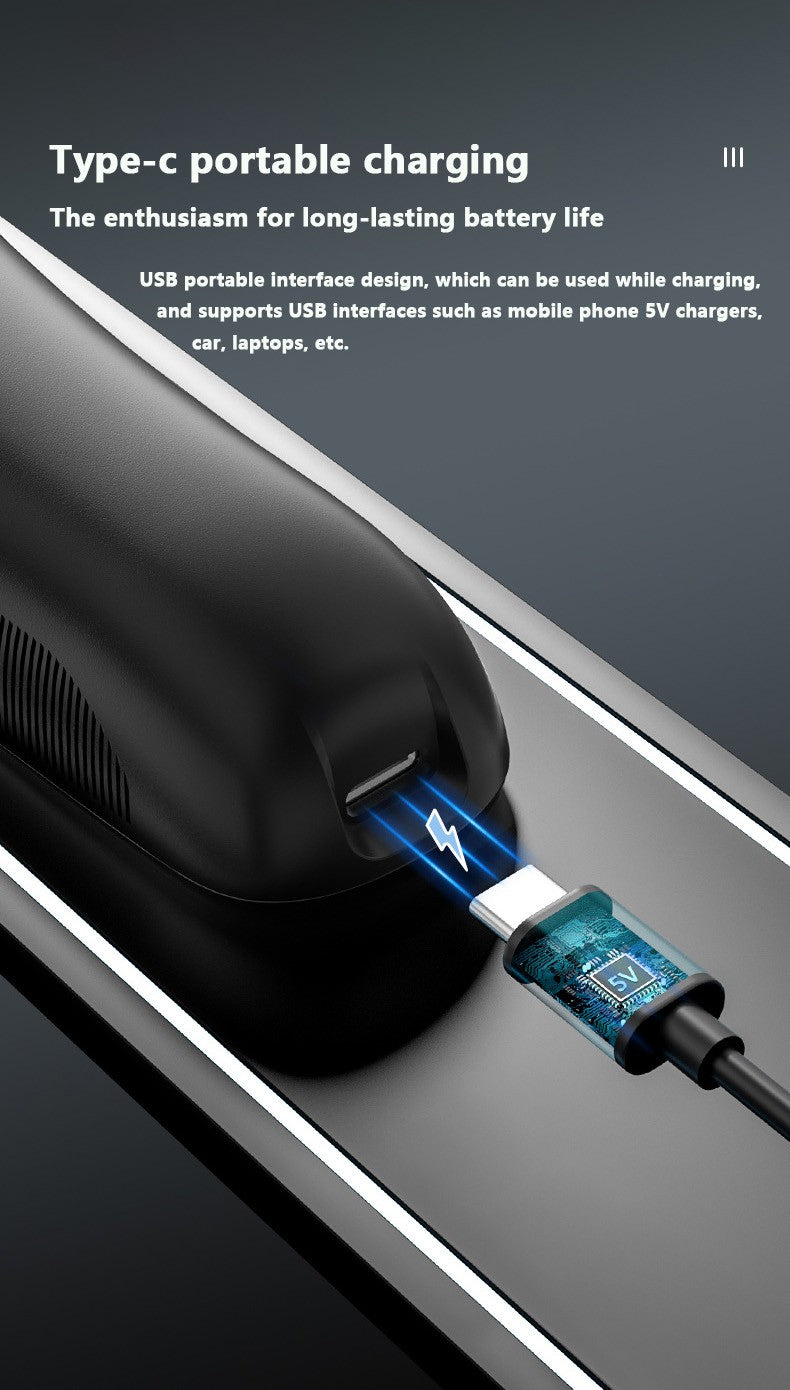 MOTAWISH Electric Shaver Reciprocating High and Low Two-speed Adjustable Shaver Full Body Washable Type-c Rechargeable Shaver