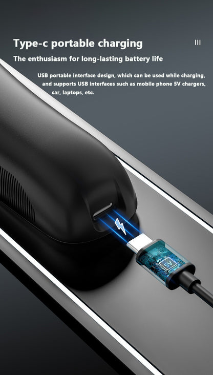 MOTAWISH Electric Shaver Reciprocating High and Low Two-speed Adjustable Shaver Full Body Washable Type-c Rechargeable Shaver