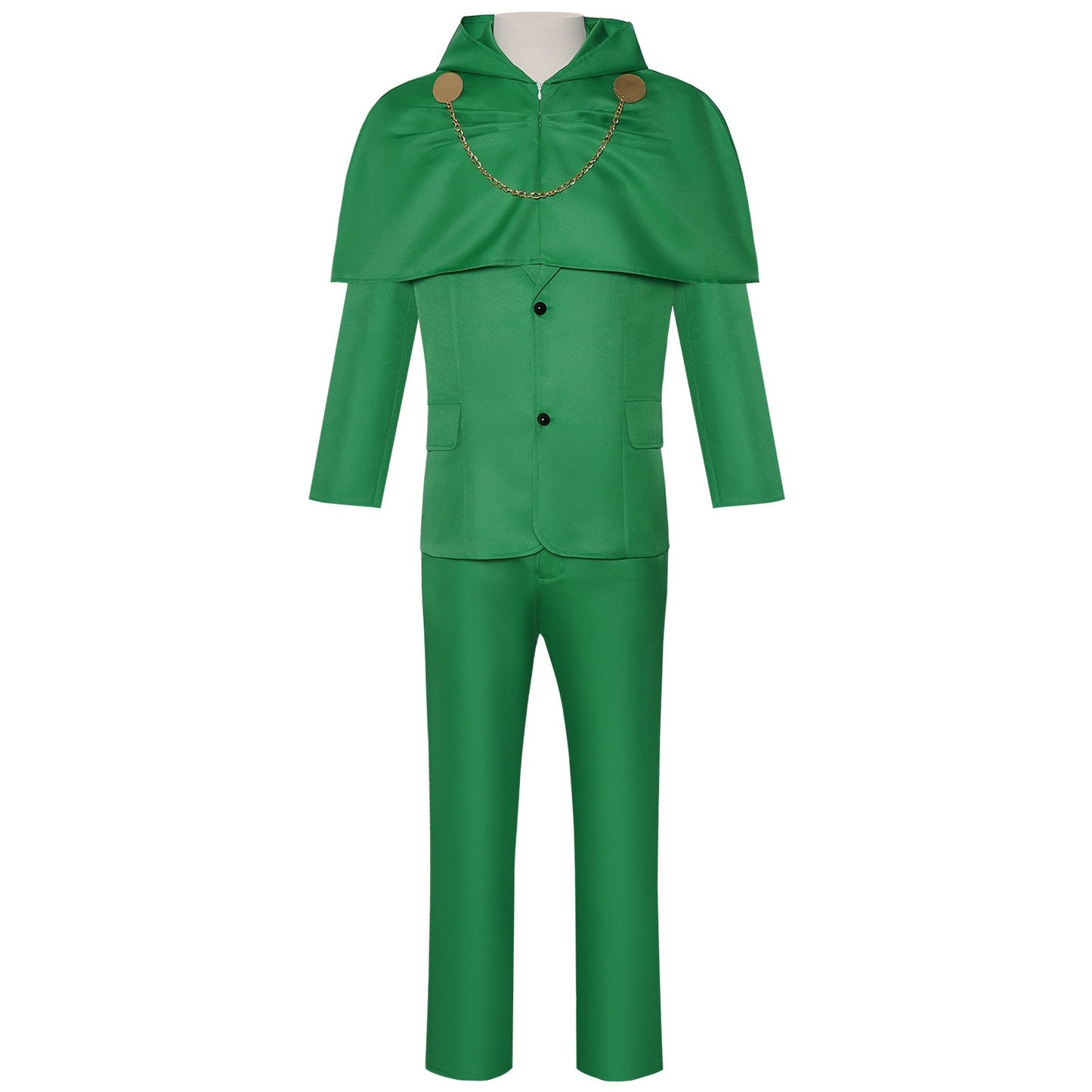 Movie Doctor Doom Cosplay Costume Evil Scientist Clothing Subdue Adult Green Coat Pants Suit Halloween Party Outfit