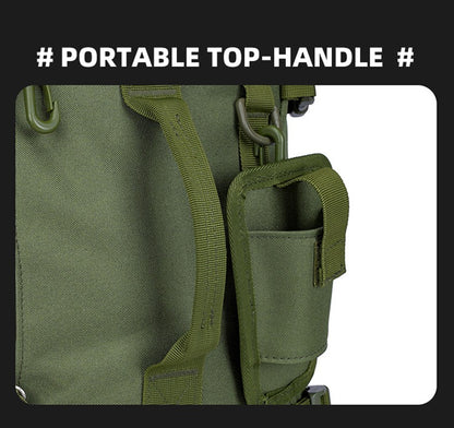Mochila Tática de Pesca com Porta-Varas, Bolsa para Apetrechos de Pesca, Armazenamento de Equipamentos de Pesca, Sistema Molle, para Acampamento, Caminhada, Bolsa Multifuncional para Exteriores