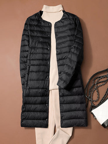 S/M Women Winter Coats 2024 New Autumn Winter O-Neck Female Thin Duck Down Jackets Portable Windproof Puffer Parkas 0-10?