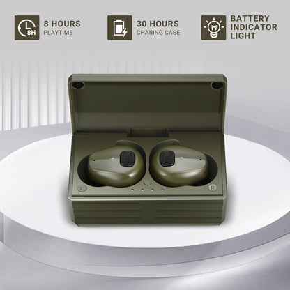 YHKEMA EB10 Electronic Shooting Ear Protection,TacticalNRR 27dB Bluetooth Noise Cancelling Sound Amplification Earmuffs Earbuds
