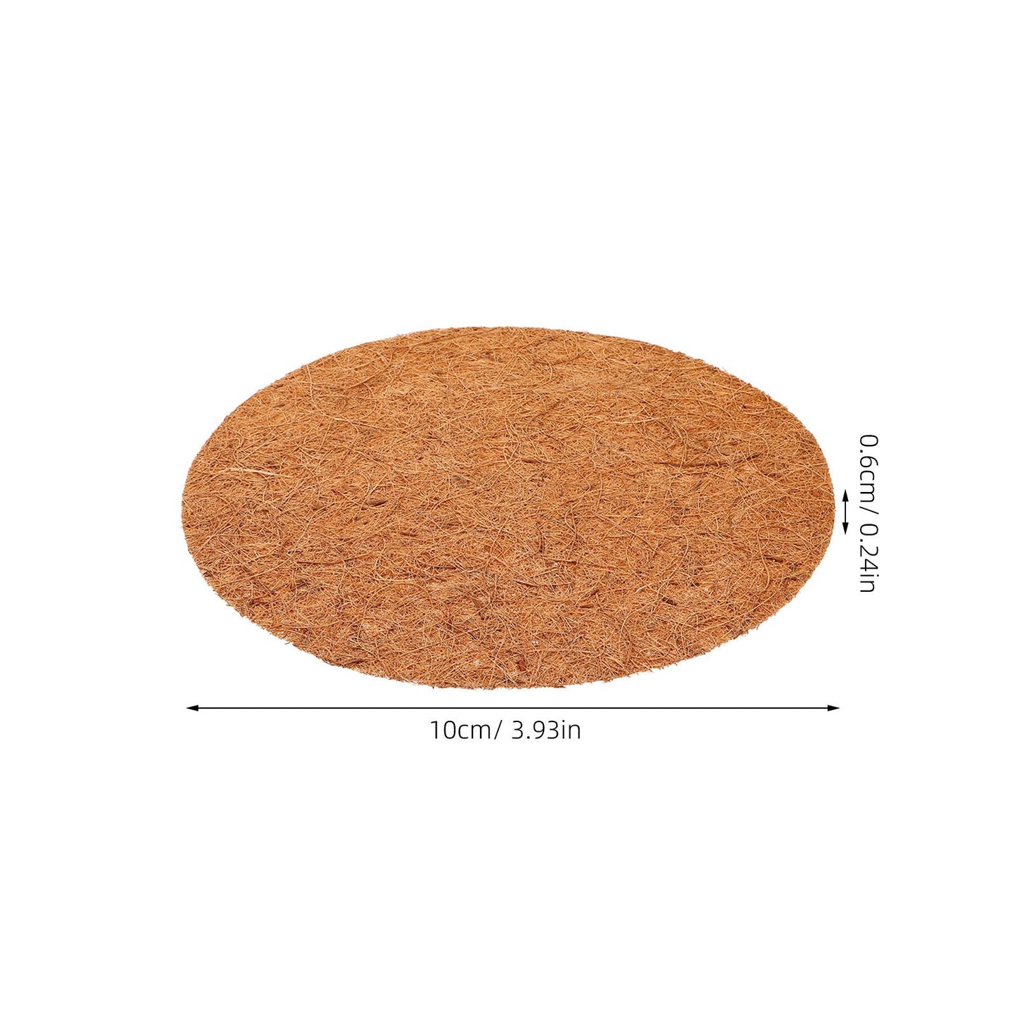 10 unidades de almofada de ninho de pombo de fibra de coco 10 cm, tapete de nidificação de pássaros natural, reutilizável, durável, leve, suprimentos para animais de estimação para gaiola de reprodução