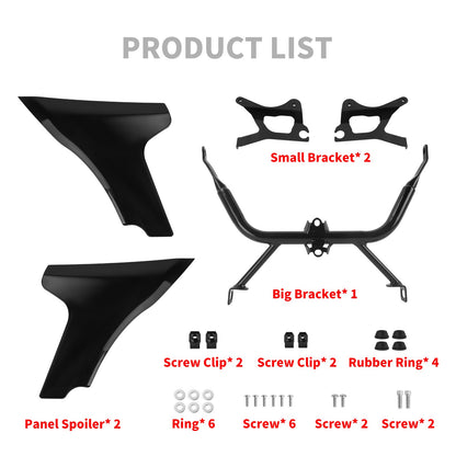 Kit de Suporte para Spoiler do Painel Lateral da Carenagem da Motocicleta para Harley Touring Road Glide FLTRXSE 2023 FLTRX FLTRXSTSE CVO 2024 2025