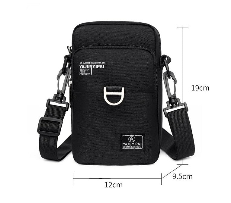 Sports Wallet Phone Bag Shoulder Bag Pouch Case Belt Handbag Purse Coin Wallet Retro Key Holder Small Money Bag