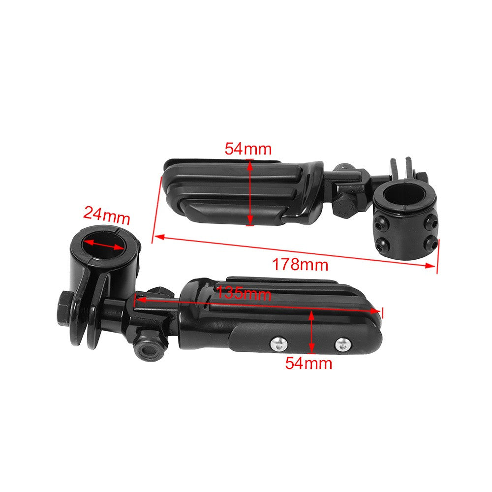 1 1/4" 32mm Motorcycle Foot Rest Highway Engine Guard Foot Pegs Mount Footrest For Harley Touring Honda Kawasaki Suzuki Yamaha