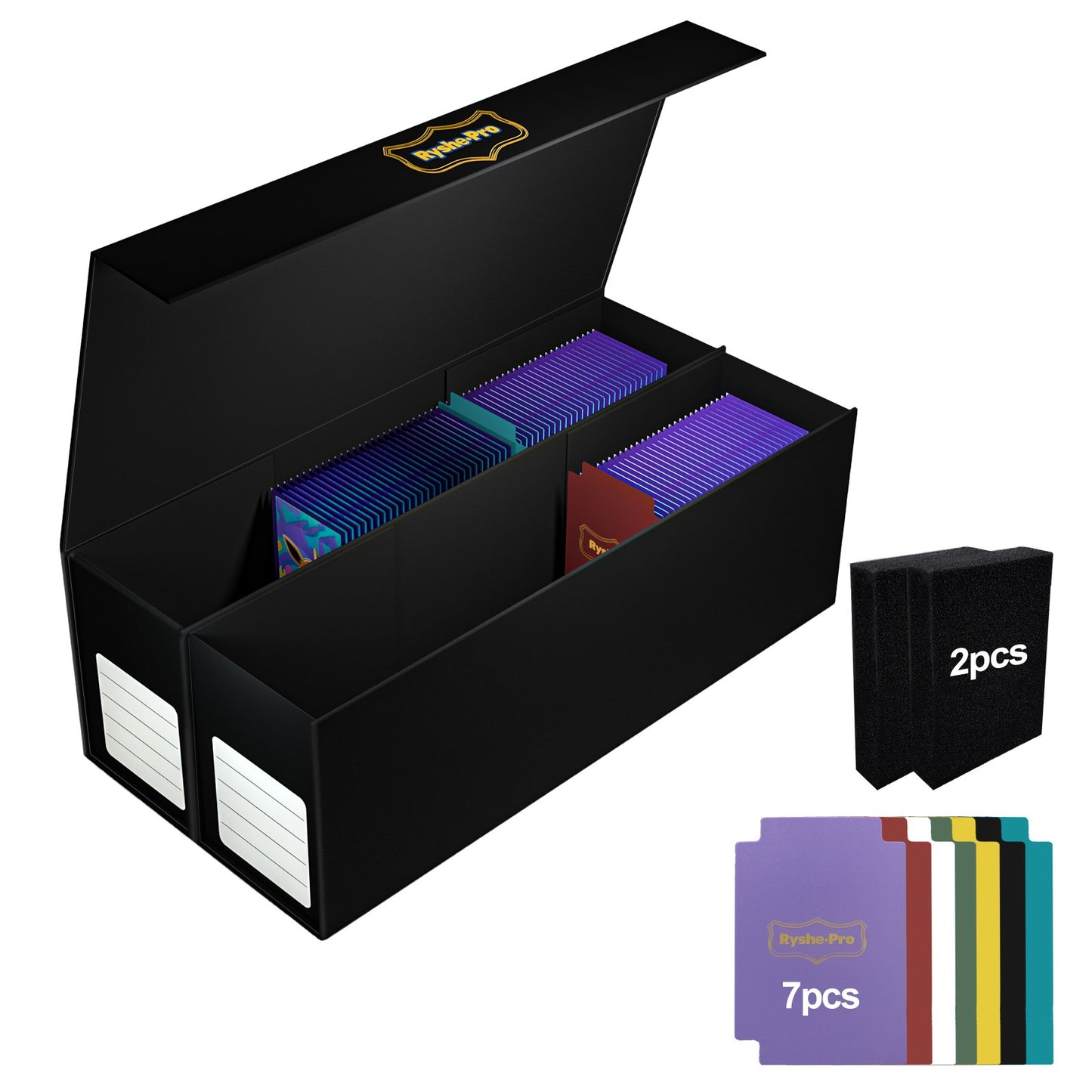 Fichário de cartas com 9 bolsos Álbum de exibição de cartas de troca Fichário de 360 bolsos de carregamento lateral para TCG Yugioh MTG Jogo Livro de cartas