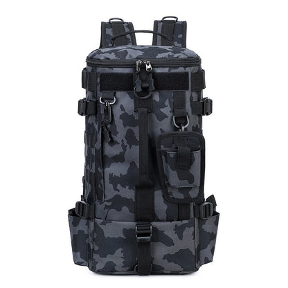 Mochila Tática de Pesca com Porta-Varas, Bolsa para Apetrechos de Pesca, Armazenamento de Equipamentos de Pesca, Sistema Molle, para Acampamento, Caminhada, Bolsa Multifuncional para Exteriores