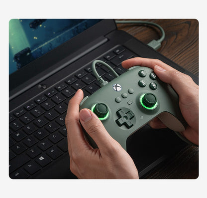 8BitDo Ultimate C Wired Gaming Controller for Xbox, RGB Lighting Fire Ring and Hall Effect Joysticks, Windows 10/11