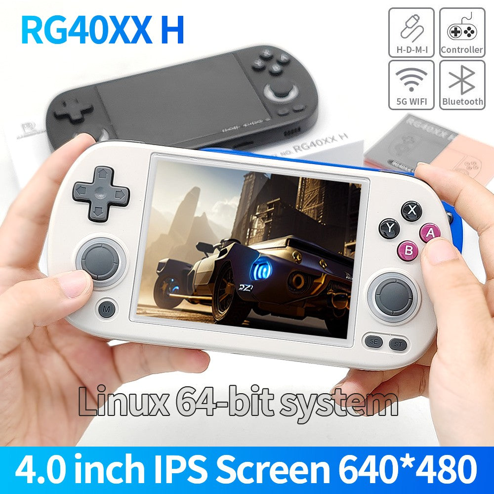 Anbernic RG40XXH 64-bit Linux Retro Handheld Game Console 4.0 IPS Screen Supports 5G Bluetooth HD Output