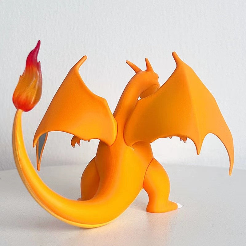Miniaturas de Anime Pokémon Charizard de 9cm, Boneco de Ação Pocket Monster, Brinquedo Colecionável, Decoração de Desenho Animado Charmander para Presente de Natal
