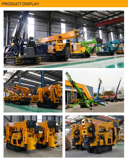 Guindaste Aranha de Trabalho Aéreo Personalizado, Guindaste Hidráulico Portátil de 8 Toneladas para Construção de Armazéns, Equipamento de Elevação, Mini Guindastes de Içamento