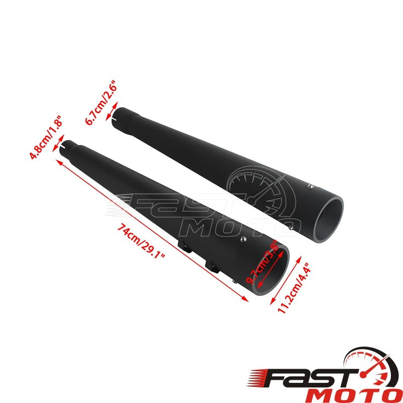 Motorcycle Slip On Mufflers Dual Exhaust Pipes For Harley Touring Road King Road Glide Electra Glides 2017-2023 Exhausts Muffler