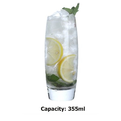 Copo Alto Criativo de Vidro Cristal Sem Chumbo Copo Collins para Bar para Água, Suco, Cerveja e Coquetel