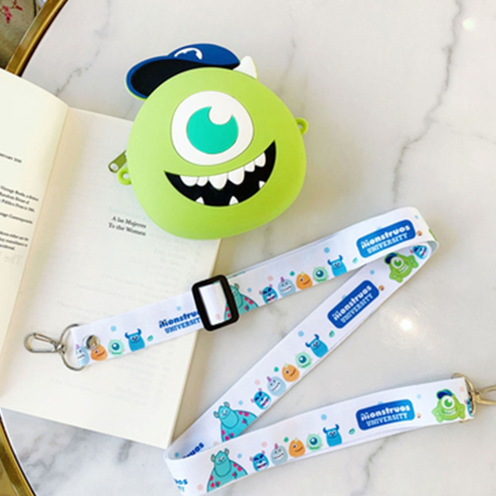 Disney silicone bag Monster University Cartoon Big Eyes Mike Hairy Monster Sullivan Cute  Student Bag Ornament Children's Toy