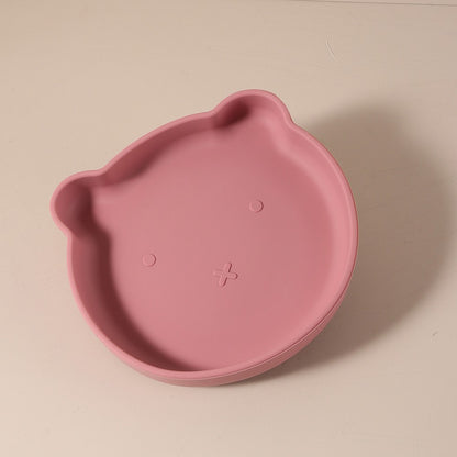 Personalised baby bear shape silicone feeding plate My First Bear Plate | Custom Name & Strong Suction for Easy Feeding