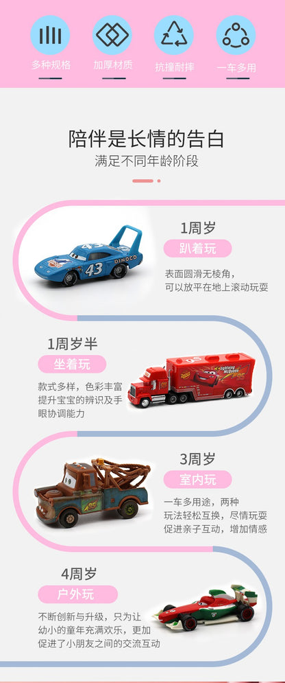 Disney Pixar Carros 3 Metal Diecast Relâmpago McQueen Mate Campeão Carro Modelo Brinquedo Presente Conjunto Jackson Tio Caminhão Menino Aniversário Brinquedos